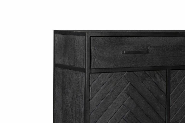 Kabinet New York Zwart Mangohout 100 cm