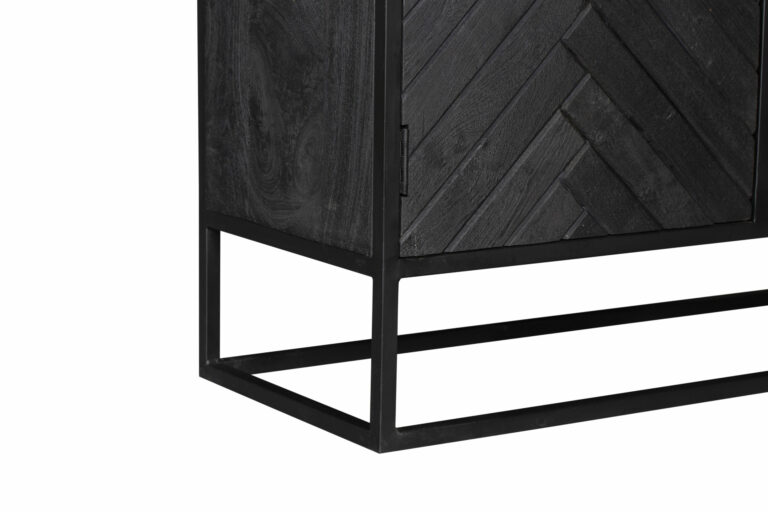 Kabinet New York Zwart Mangohout 100 cm