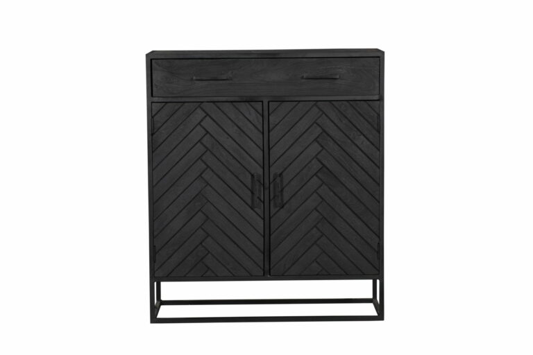 Kabinet New York Zwart Mangohout 100 cm