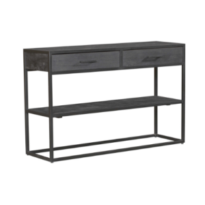 Sidetable New York Zwart Mangohout 120 cm