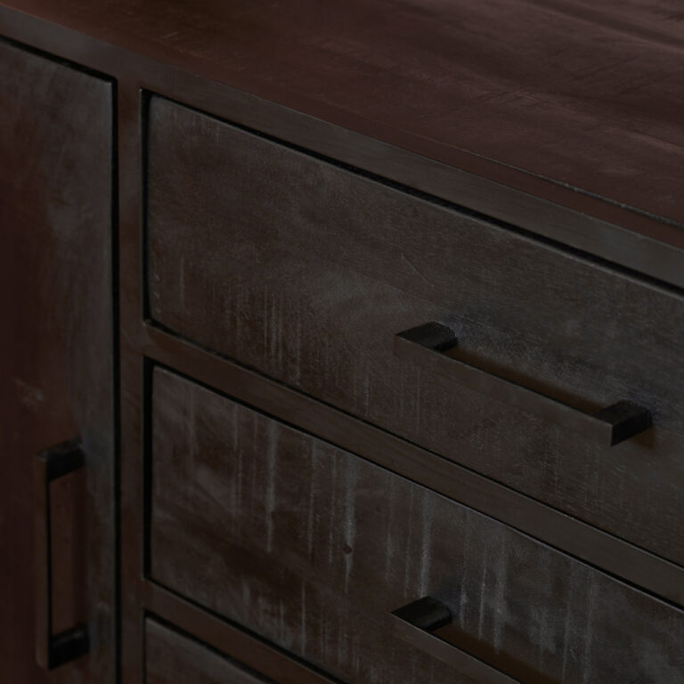 Dressoir Denver Black | 165 cm
