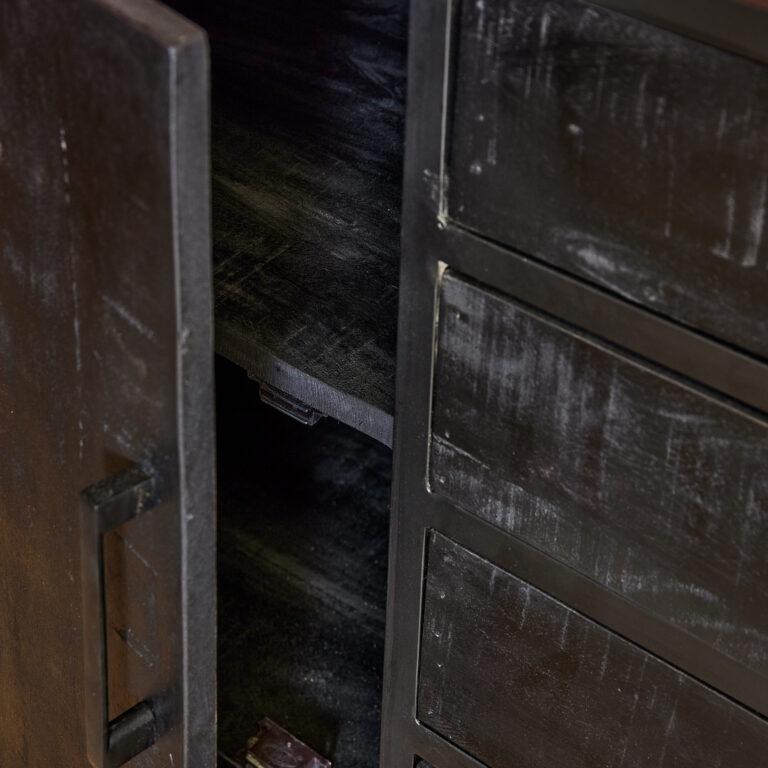 Dressoir Denver Black | 210 cm