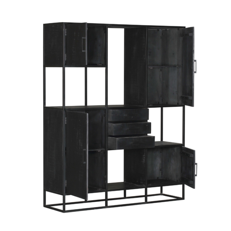 Vakkenkast Denver Black Supreme XXL | 160 cm