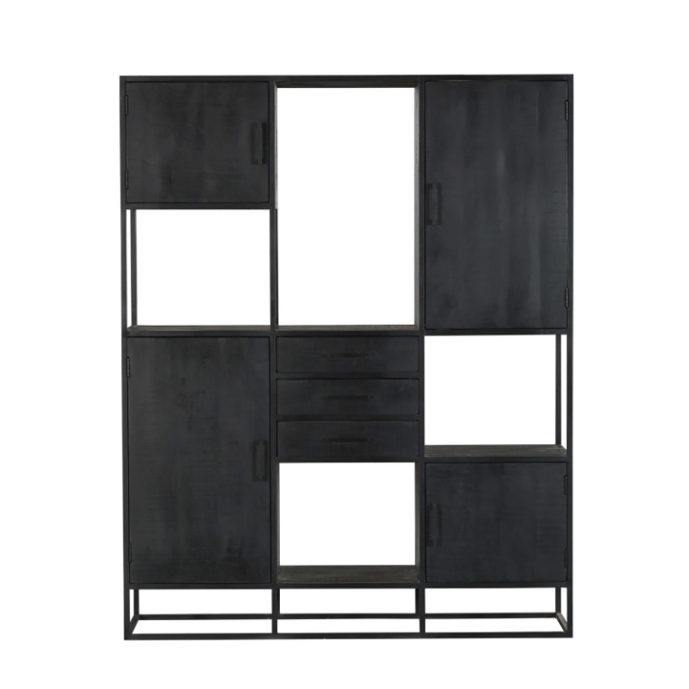 Vakkenkast Denver Black Supreme XXL | 160 cm