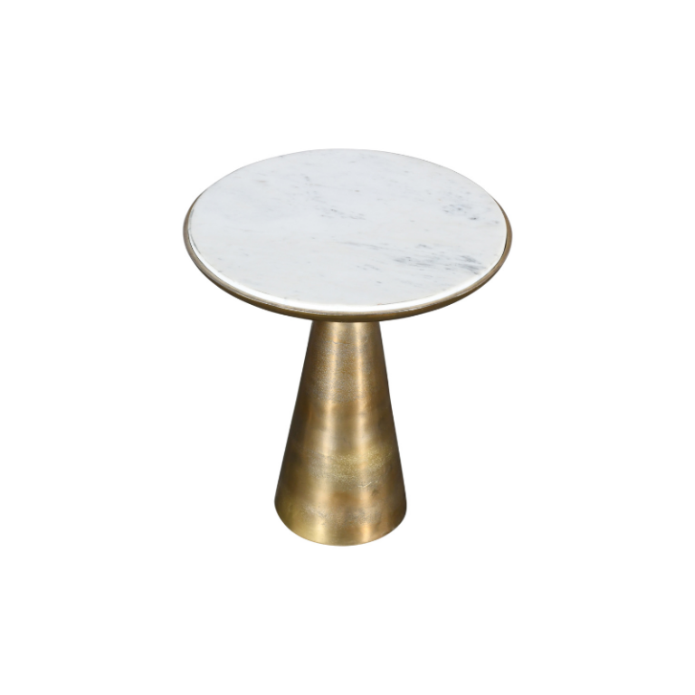 Bijzettafel Essy White marble | 45 cm