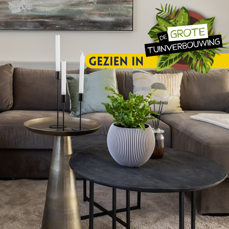 Salontafel Daisy Goud Aluminium 40 cm