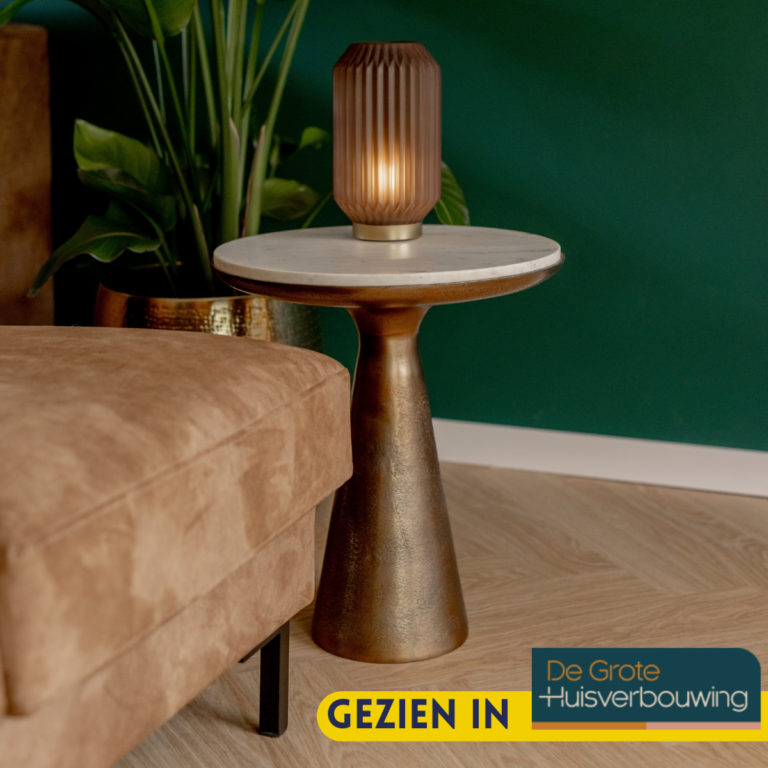 Bijzettafel Essy White marble | 45 cm