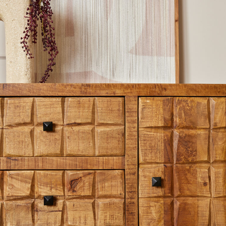 Dressoir Brandy Naturel Mangohout 160 cm