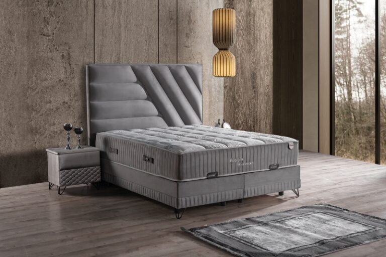 Aritmi - Antraciet - Boxspring met opbergruimte - 160x200