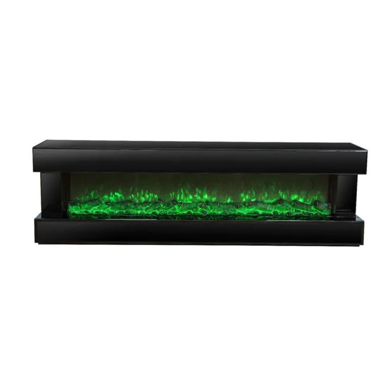 SANTO TT 200x40x60 FIREPLACE + BLACK MIRROR