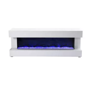 SANTO TT 200x40x60 FIREPLACE + WHITE MIRROR