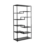 SIERRA CAB 180X100x40 FRAME (25x25) BLACK GLASS TOP