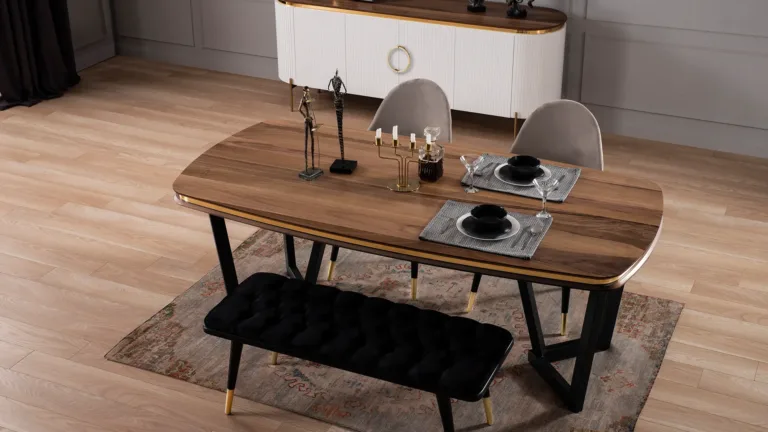 Tesla ekru gold Eettafel