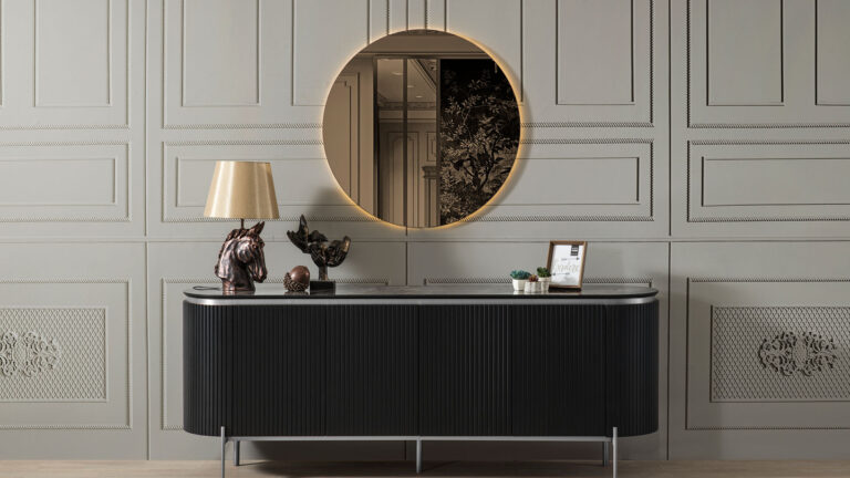 Tesla Black Silver Eettafel