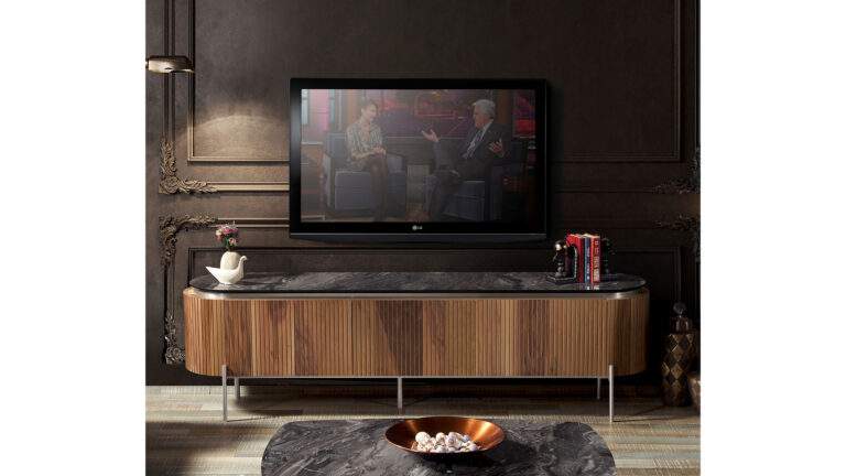 Tesla walnut silver Eettafel