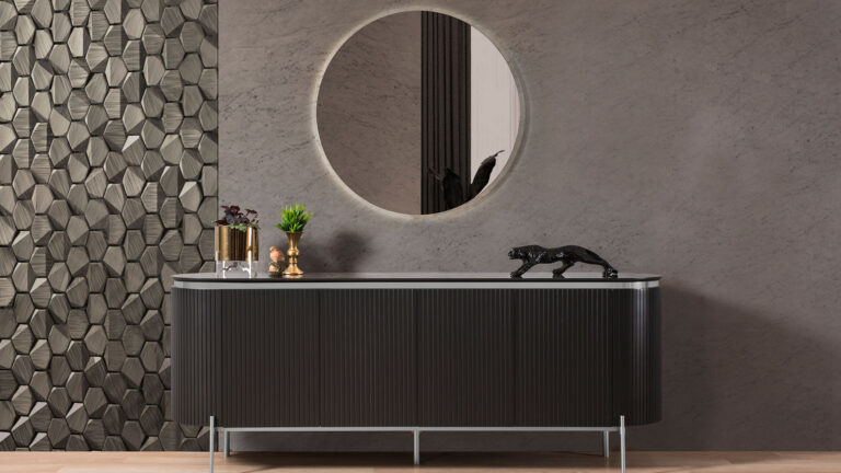 Tesla Black Silver Eettafel