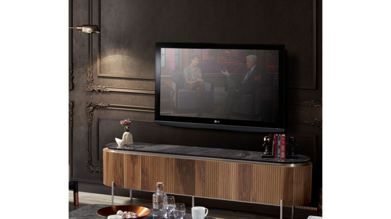 Tesla walnut silver Eettafel