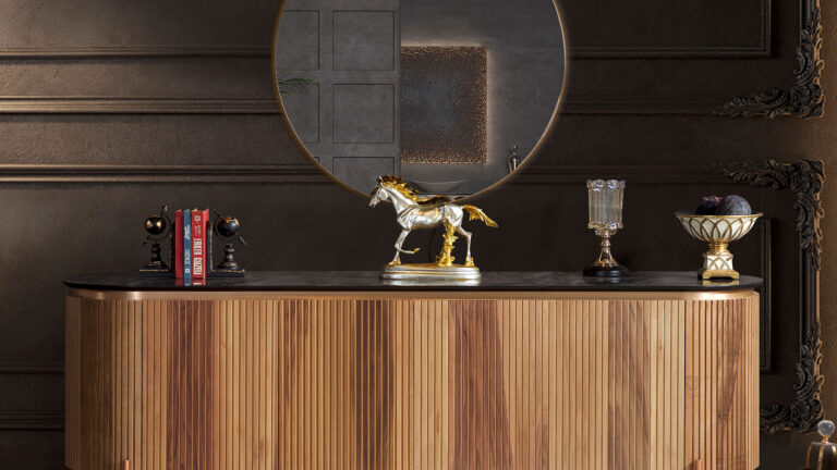 Tesla walnut bronz Eettafel