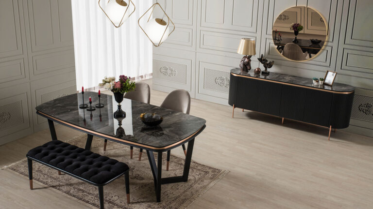 Tesla Black Bronze Eettafel
