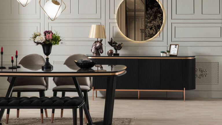 Tesla Black Bronze Eettafel