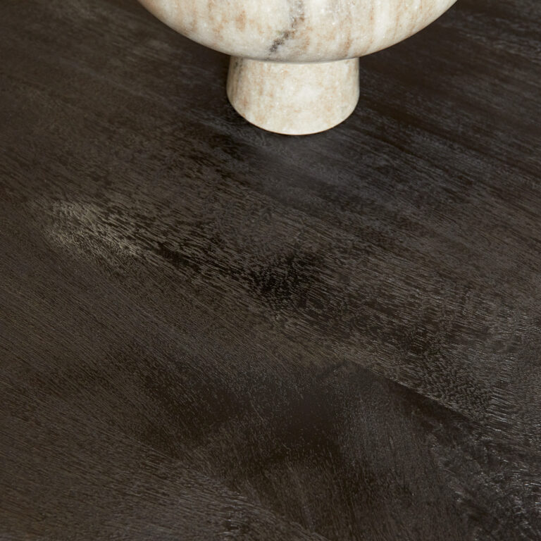 Ovale eettafel Denver Zwart Mangohout 160 cm