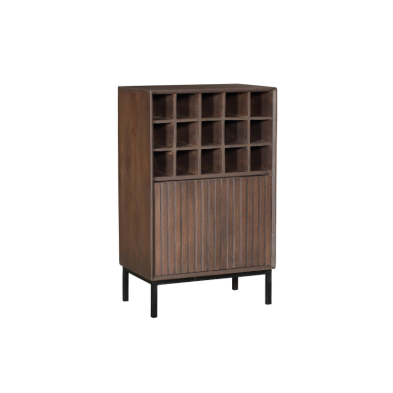 Wijnkast Madison Walnut | 55 cm