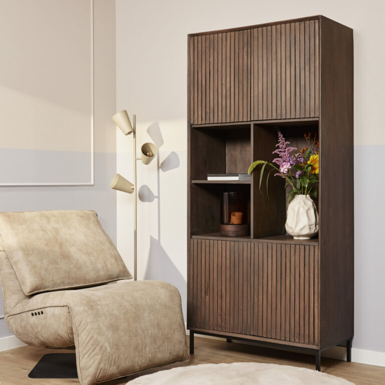 Vakkenkast Madison Walnut | 90 cm