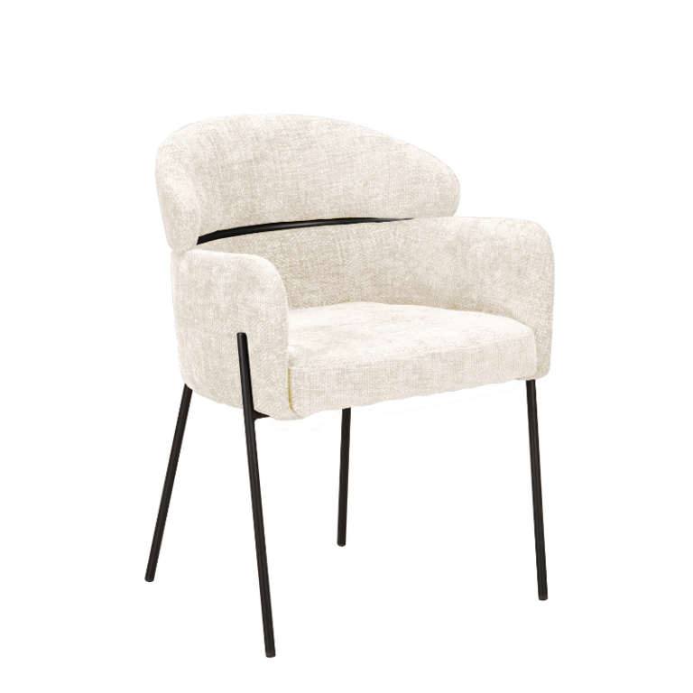 Eetkamerstoel Otis | White | Met armleuning