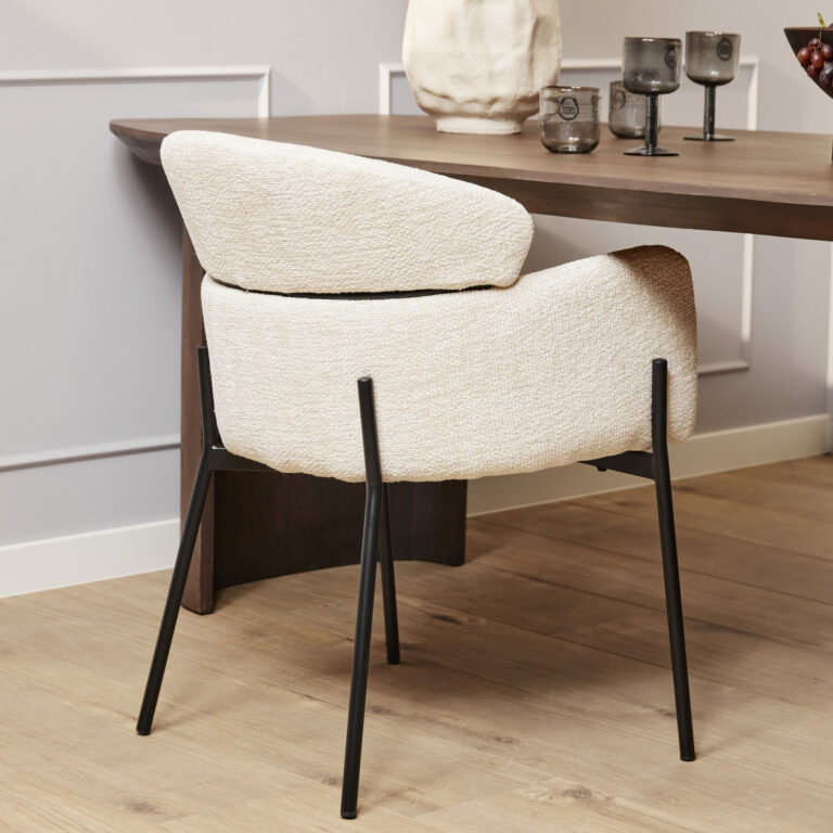 Eetkamerstoel Otis | White | Met armleuning