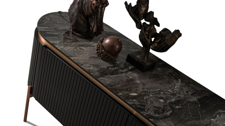 Tesla Black Bronze Tv Meubel