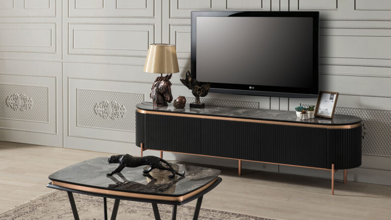 Tesla Black Bronze Tv Meubel