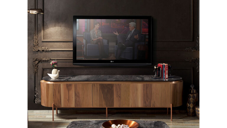 Tesla Walnut Bronz Tv Meubel