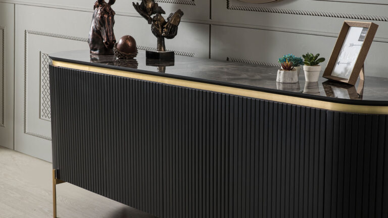 Tesla Black Gold Tv Meubel
