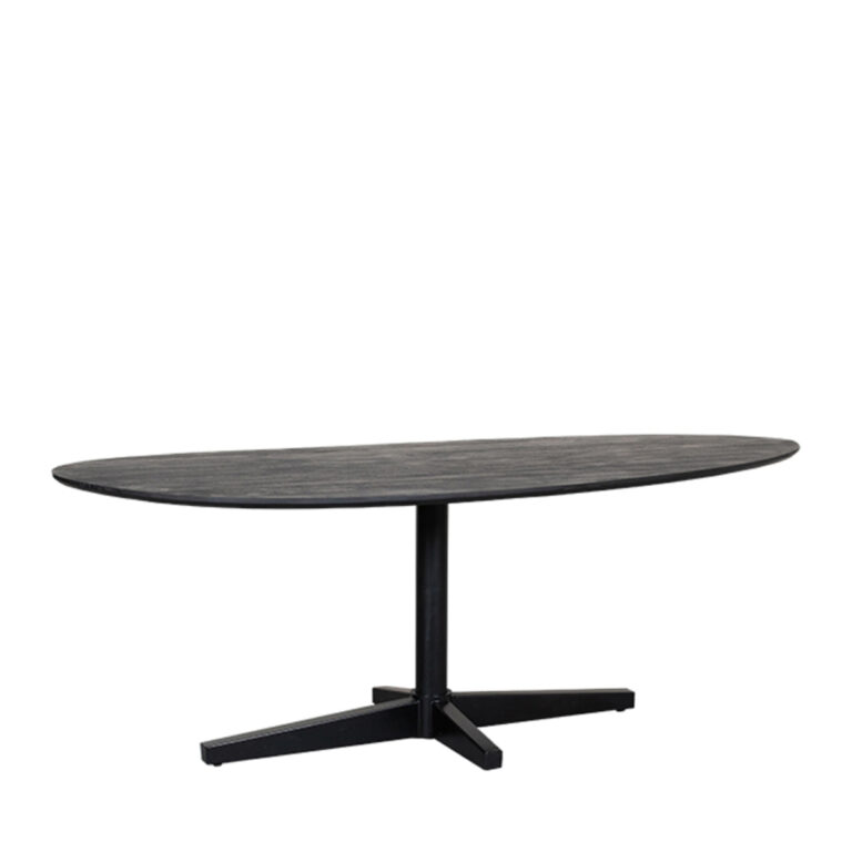 LABEL51 Eetkamertafel Rosie - Zwart - Mangohout - 260x110 cm