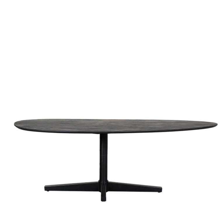 LABEL51 Eetkamertafel Rosie - Zwart - Mangohout - 260x110 cm