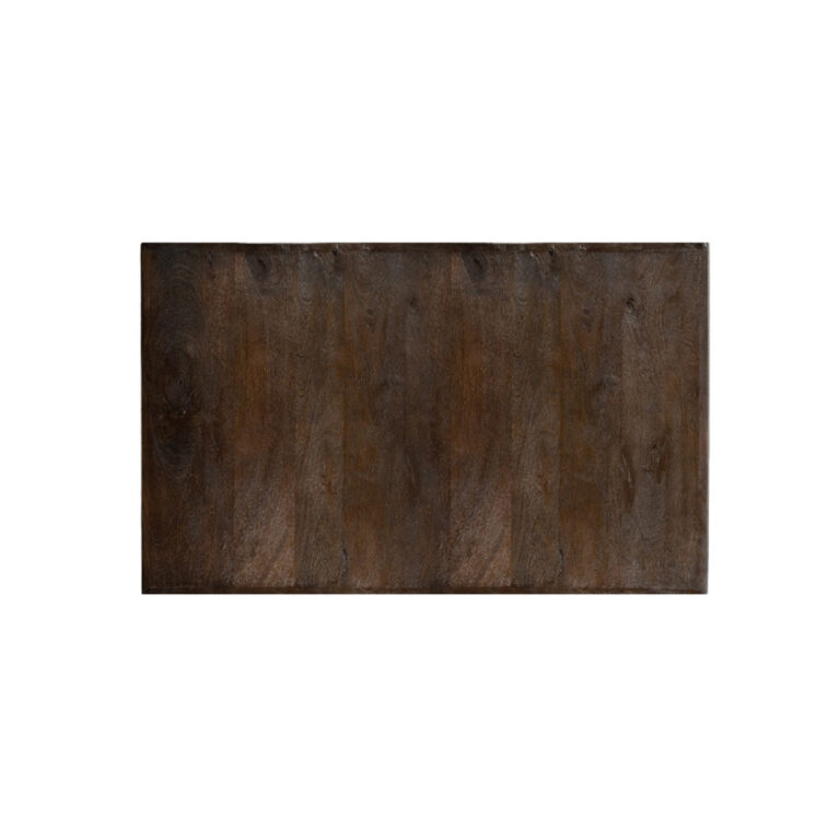 LABEL51 Esstisch Tischplatte Gerade Edge - Espresso - Mangoholz - 120 cm Gerade