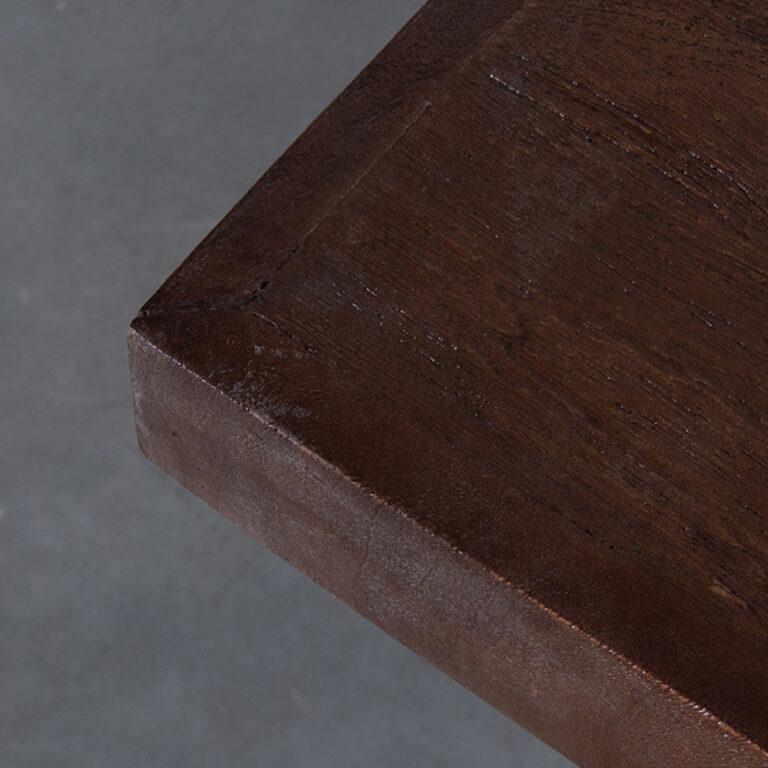 LABEL51 Esstisch Tischplatte Gerade Edge - Espresso - Mangoholz - 120 cm Gerade