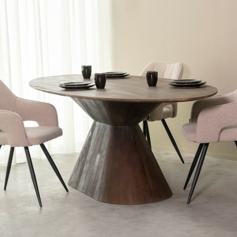 LABEL51 Eetkamertafel Jagger - Espresso - Mangohout - 220x110 cm