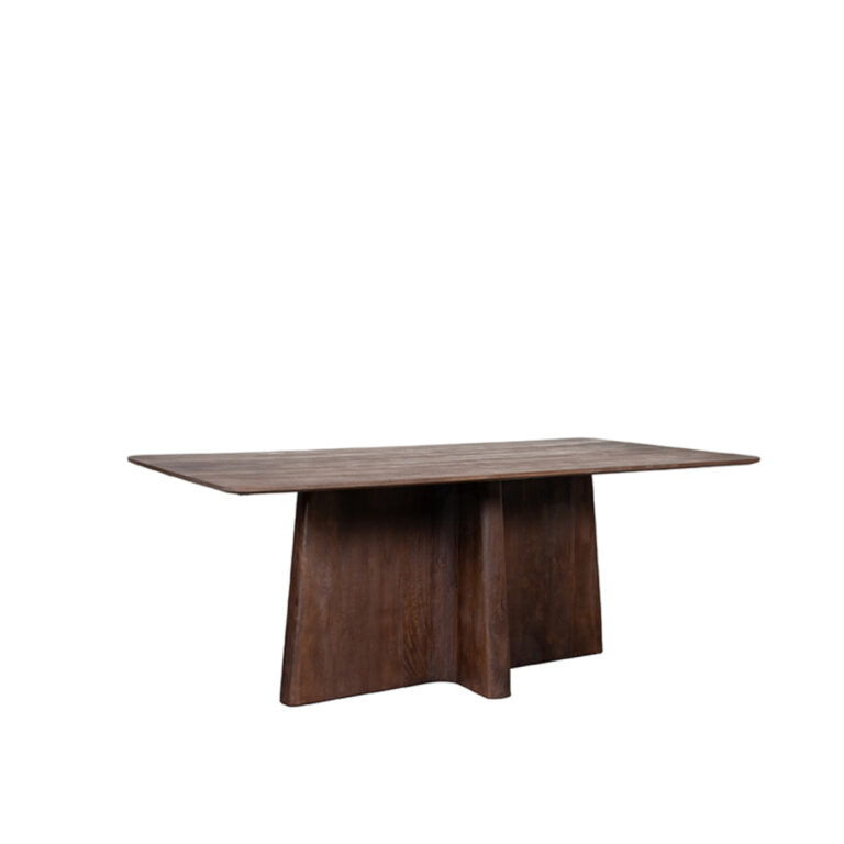 LABEL51 Eetkamertafel Scott - Espresso - Mangohout - 200x100 cm
