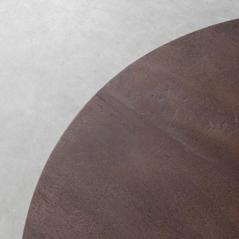 LABEL51 Salontafel Olly - Espresso - Mangohout - 90 cm - Rond