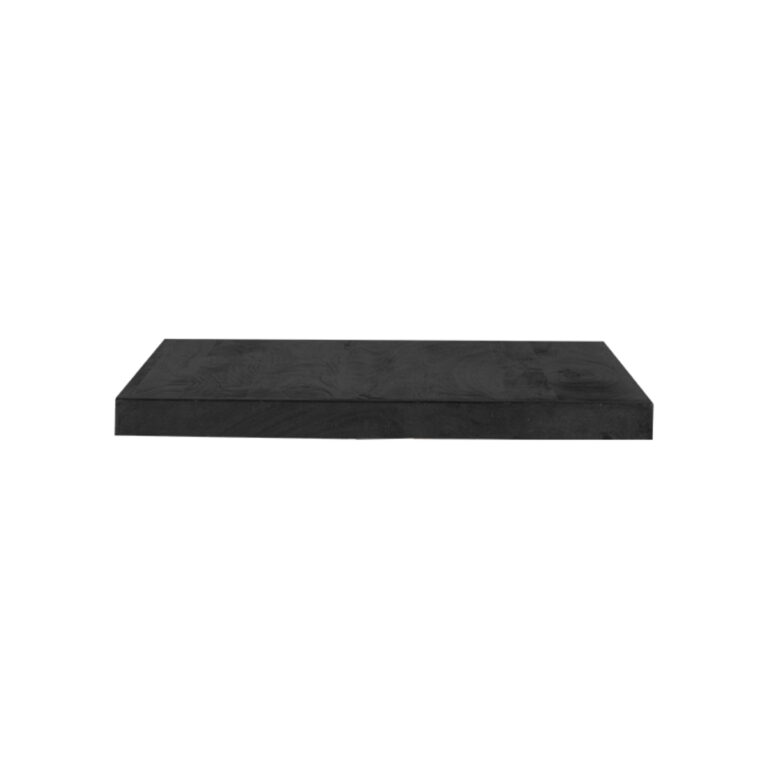 LABEL51 Eetkamertafel Tafelblad Straight Edge - Zwart - Mangohout - 70 cm Straight