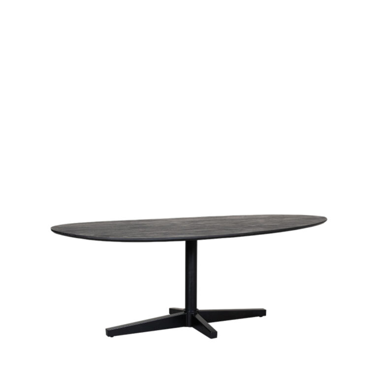 LABEL51 Eetkamertafel Rosie - Zwart - Mangohout - 220x110 cm