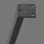 Bank_Modula_Poot_Zwart_Metaal_Detail