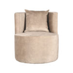 Fauteuil_Evy_65x65x75_Cm_Zand_Velours_Voorkant