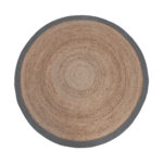 Vloerkleed_Jute_Naturel_Jute_Grijs_Katoen_180_cm_Voorkant