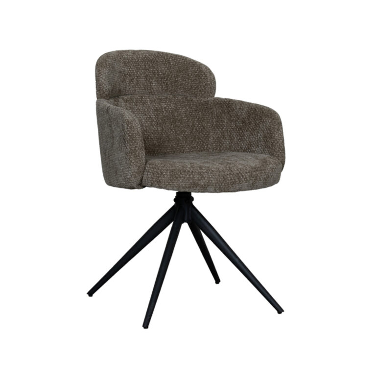 LABEL51 Eetkamerstoel Levi - Hunter - Elite - Black Frame