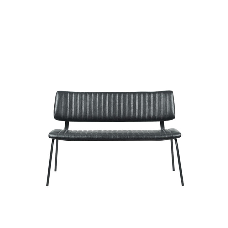 LABEL51 Eetkamerbank Gusto - Zwart - PU-Leder - 120 cm