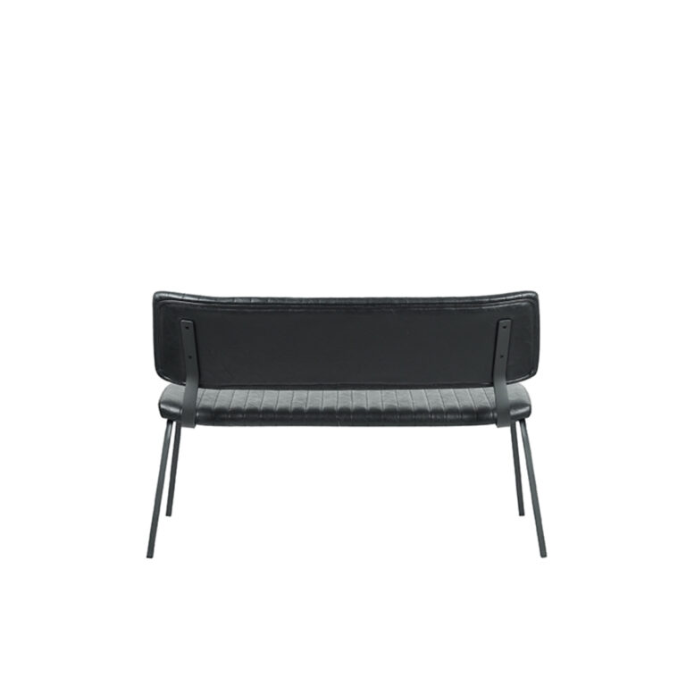 LABEL51 Eetkamerbank Gusto - Zwart - PU-Leder - 120 cm