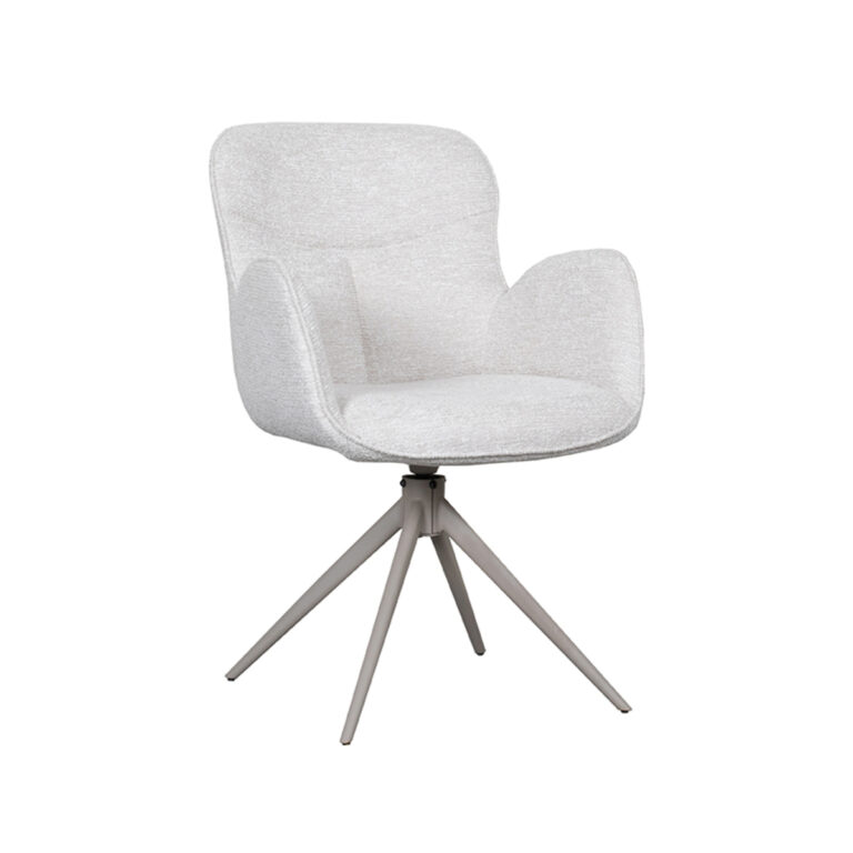 LABEL51 Eetkamerstoel Lasse - Naturel - Canyon - Taupe Frame