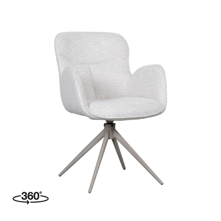 LABEL51 Eetkamerstoel Lasse - Naturel - Canyon - Taupe Frame